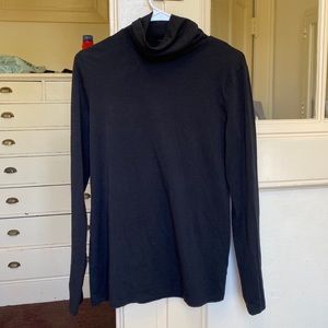 Black Anne Klein turtleneck top.